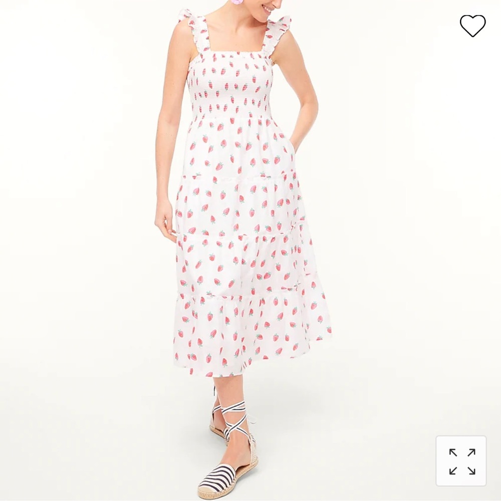 J.Crew Smocked Strawberry print dress - Nap dress inspired